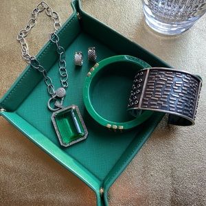 Leather Valet Tray. New